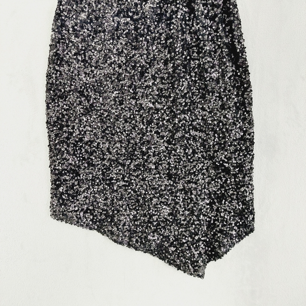 New Nordstrom CIEBON Signy Sequin Asymmetric Gown Dress P5689 - Picture 3 of 10